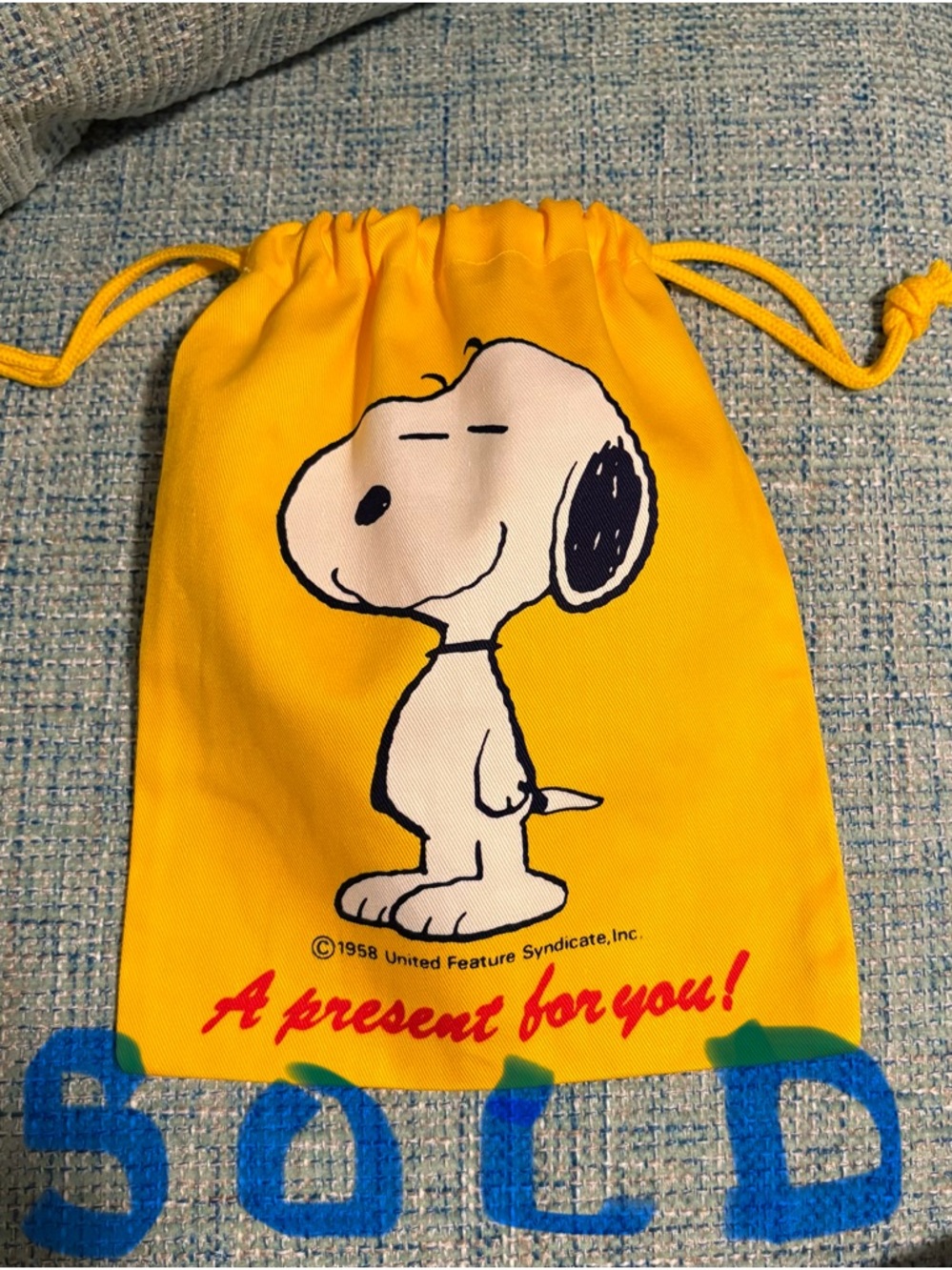 SOLD SOLD SOLD SOLD SOLD
PEANUTS COLLECTORS…Vintage yellow SNOOPY